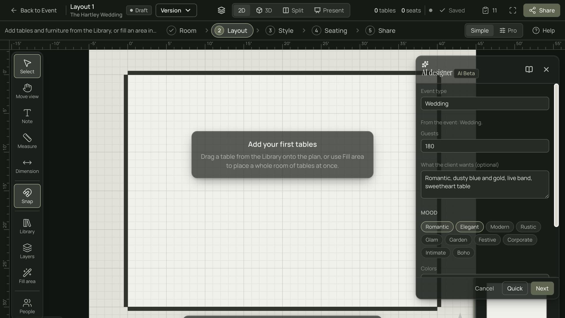 The Vision Canvas AI designer